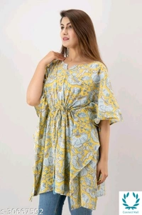 Alisha Refined Kurtis - M (Bust Size: 38 in) , Cotton, Printed, Pack of : 1